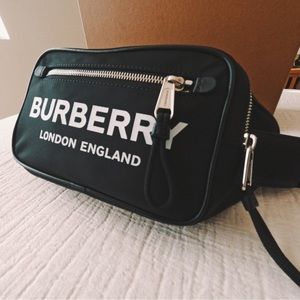 Burberry Logo Print Nylon Bum Bag